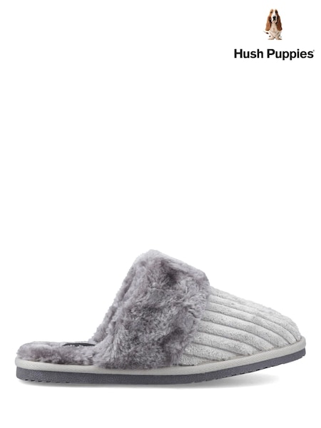 Gri - Papuci Hush Puppies Arianna din material reiat