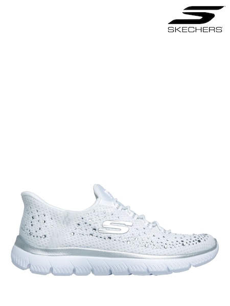 White - Skechers Summits Brilliant Shine Trainers