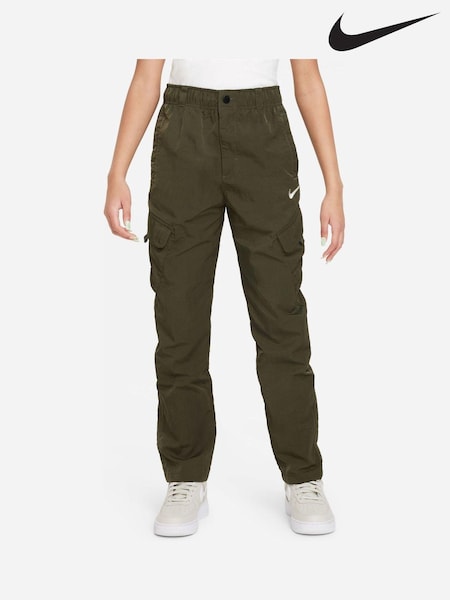 Nike Green Woven Cargo Trousers (890591) | €31