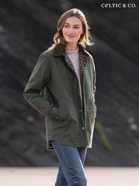 Celtic & Co. Green Wax 100% Cotton Overshirt (890823) | €114