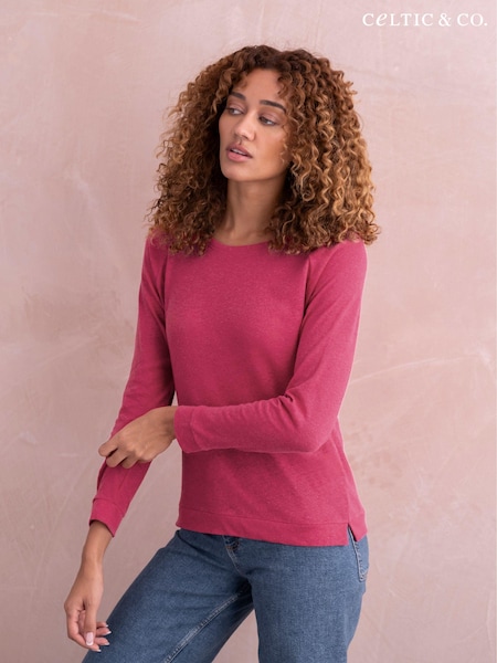 Celtic & Co. Pink Linen / Cotton Sweatshirt (890842) | 229 LEI