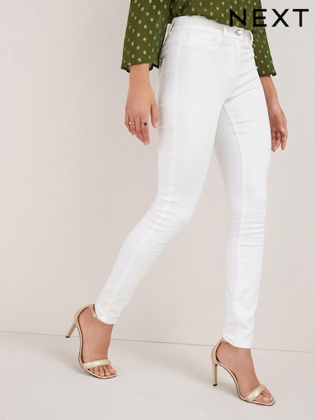 White Power Stretch Denim Leggings (890888) | €14