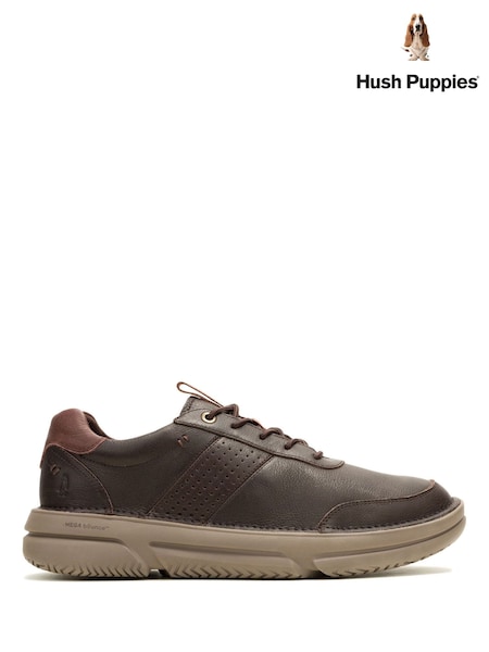 Brown - Regular Hush Puppies Baylor Sneaker Trainers
