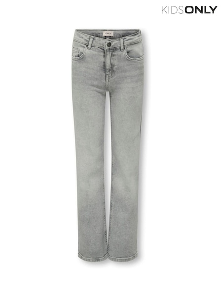 Сұр - Only Kids Juicy High Waist Wide Leg Jeans With Comfort Stretch