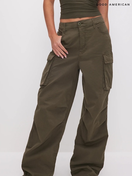 Good American Green Baggy Cargo Trousers (891120) | €143