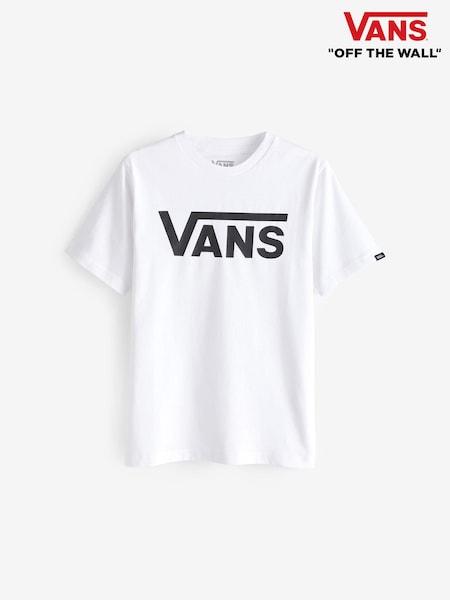 Weiß - Vans Jungen Classic T-Shirt mit Logo (891255) | 32 €