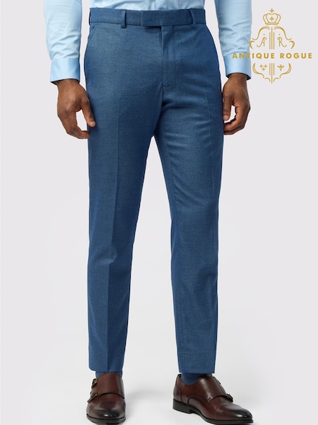 Azul - Regular Antique Rogue Slim Fit Texture Stretch Trousers