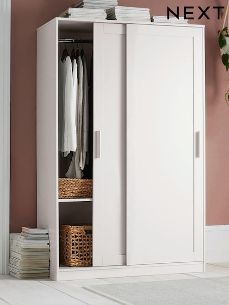 White Flynn 1.2m Sliding Wardrobe (891715) | €460