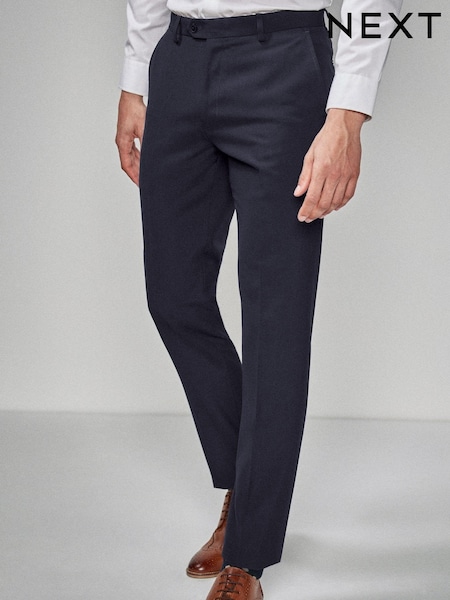 Navy Blue Skinny Fit Suit Trousers (892169) | €48
