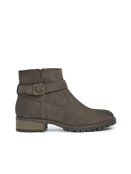 Celtic & Co. Strap Detail Brown Ankle Boots (892705) | 689 LEI