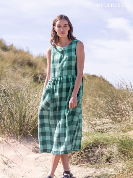 Celtic & Co. Green Button Detail Midi Dress (892859) | €89