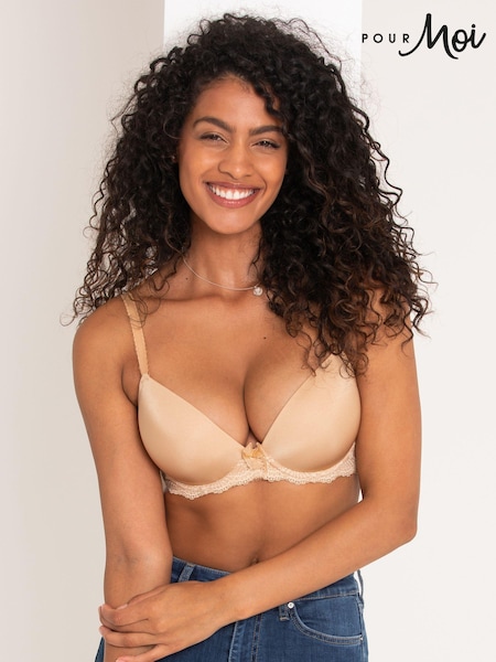 Luonnollinen - Pour Moi Flora Lightly Padded Underwired Bra (893398) | €41