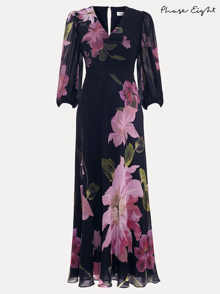 Blue - Phase Eight Petite Betty Maxi Dress