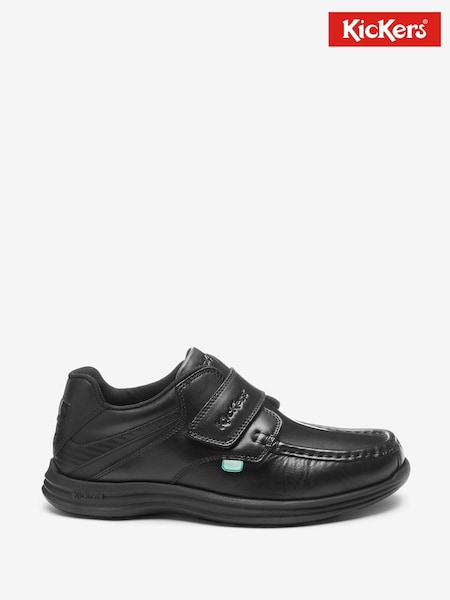 Kickers Black Youth Reasan Strap Leather Shoes (894281) | 380 zł