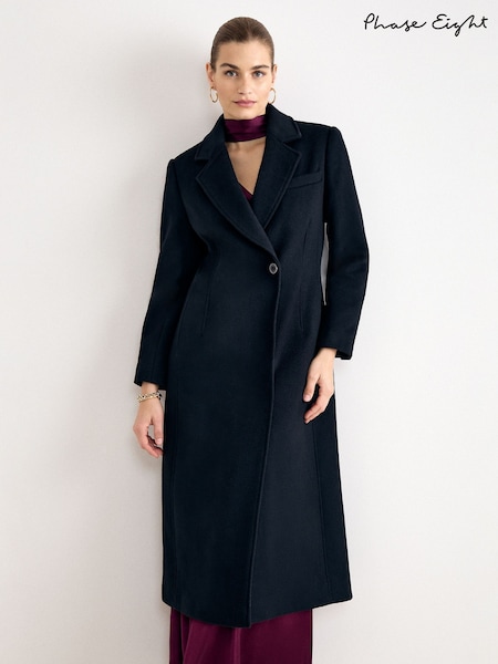 Black - Phase Eight Cailyn Maxi Coat