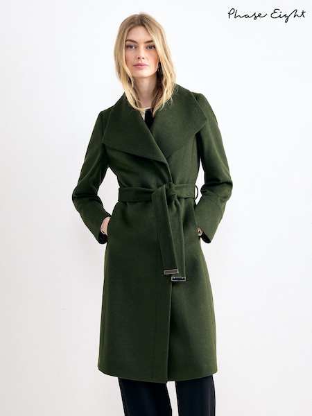 Green - Phase Eight Nicci Wool Coat