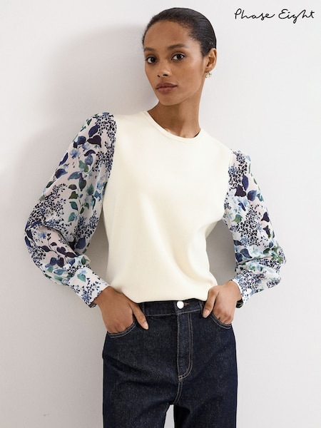 Cream - Phase Eight Shiloh Woven Top