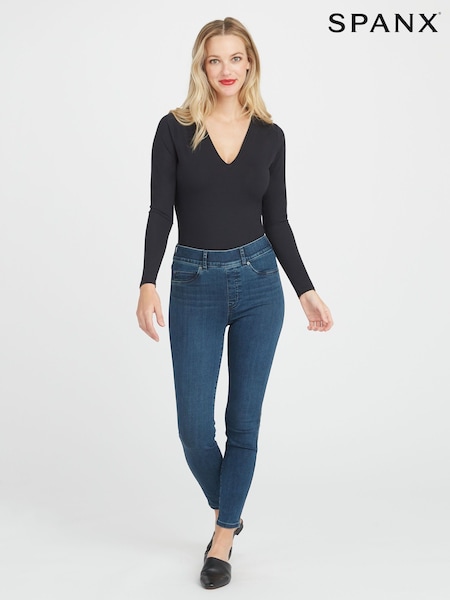 SPANX Black V-Neck Bodysuit (894419) | € 39