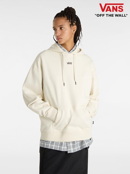 Vans Womens Cream Flying V 100% Cotton Hoodie (895592) | €43