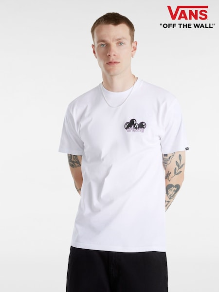 Vans Mens 100% Cotton Scuttle White T-Shirt (895667) | €21