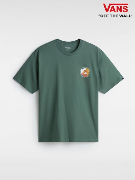 Vans Mens Green Cyle 100% Cotton T-Shirt (895739) | €25