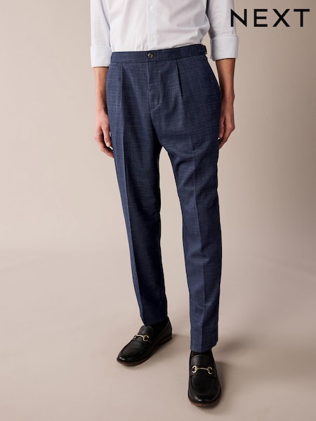 Темно-синий - Textured Side Adjuster Trousers (895981) | €7