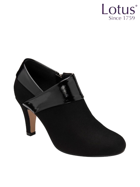 Lotus Jet Black Stiletto Heel Shoe Boots (896119) | R$ 640