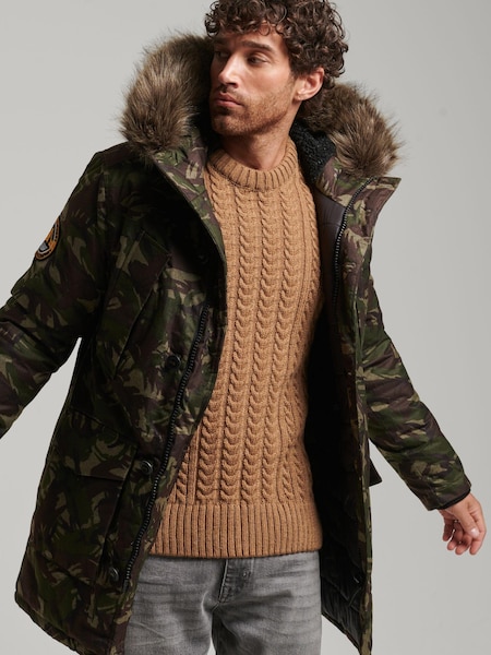 Superdry Grey Everest Parka Coat (896562) | €82