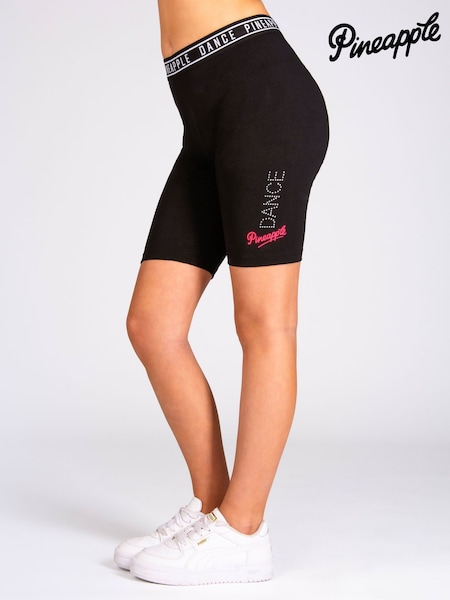 Pineapple Black Dance Girls Cycling Shorts (896651) | AED122