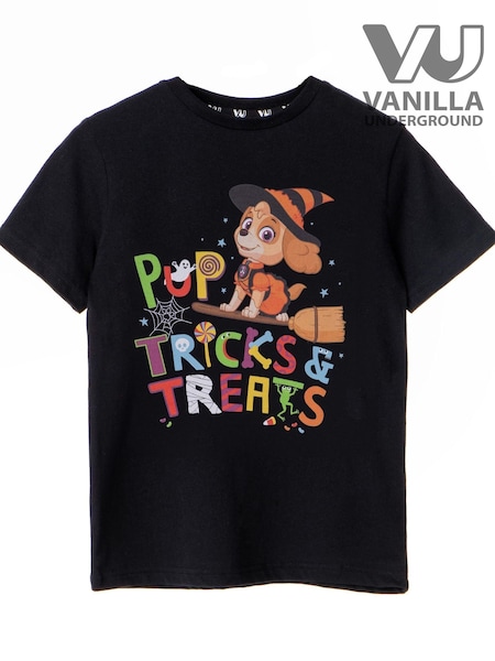Черный - Vanilla Underground Paw Patrol Trick Or Treats Short Sleeved T-shirt