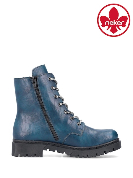 Rieker Womens Blue Zipper Shoes (896827) | €44