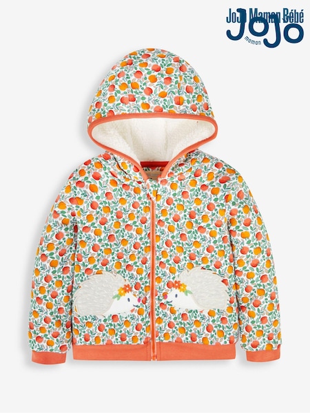 ruosteenpunainen Oranssi Kukallinen Siili - Jojo Maman Bébé Appliqué Cosy Hoodie (897131) | €47