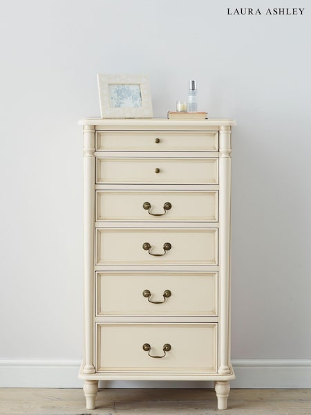 Laura Ashley Ivory Clifton Chest of 6 Drawer Drawers (897604) | €1,071
