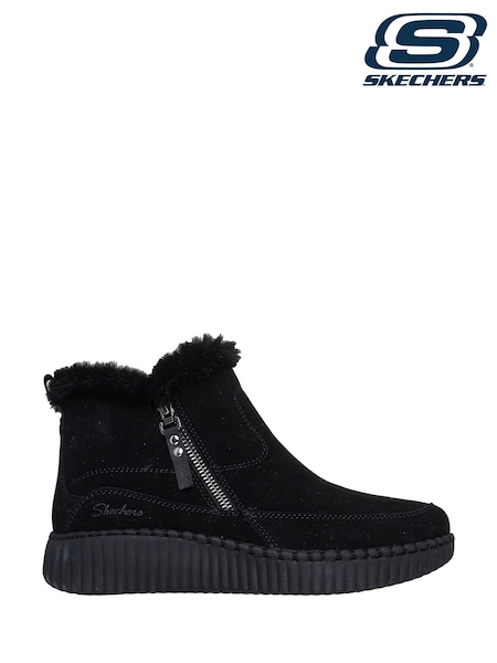 Black - Skechers Wilshire Blvd Fresh Zip Ankle Boots
