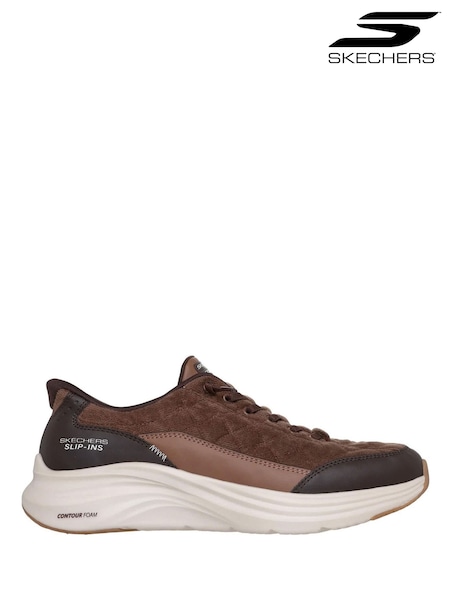 Brūna krāsa - Regular Skechers Contour Foam Cordelux Trainers