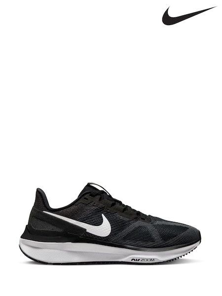 Nike Black/White Structure 25 Road Running Trainers (897979) | €154