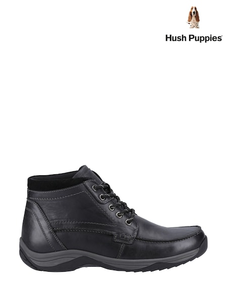 Melns - Regular Hush Puppies Daryl Boots