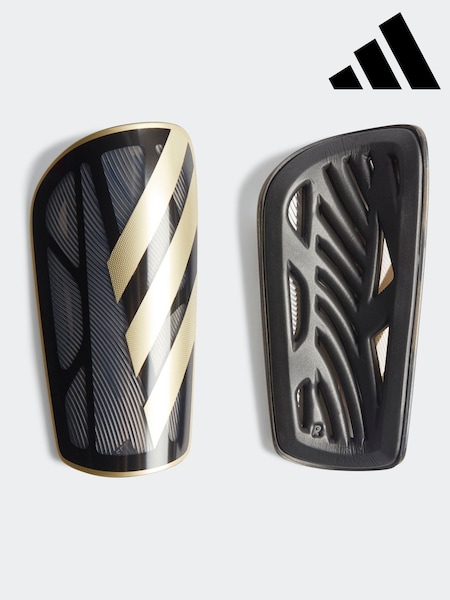 adidas Black/Gold Shin Guards (898457) | $44