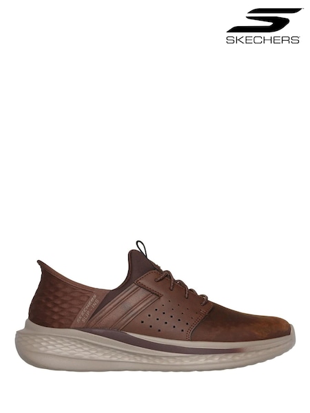Brown - Regular Skechers Slade Zachary Shoes