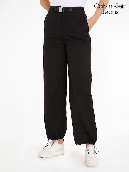 Calvin Klein Jeans High Waist Utility Wide Leg Black Trousers (898495) | 92 €