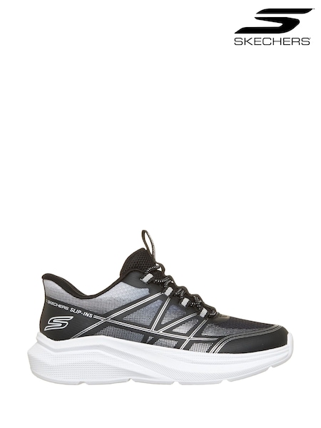 黑色 - Skechers Microspec Velocity Grid-shift Trainers