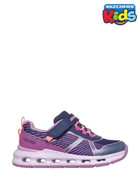 Blue - Skechers Glide-step + Sprint Lines Trainers