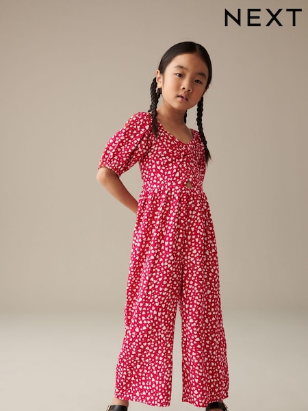 Red Hearts Printed Jumpsuit (3-16yrs) (899139) | €5 - €6