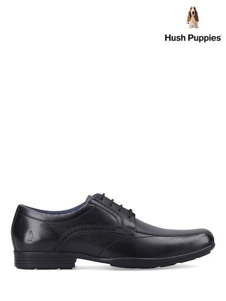 Black - Regular Hush Puppies Argyll Lace Up Shoes