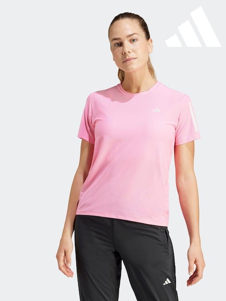 Roz închis - Tricou adidas Own The Run (899720) | 125 LEI