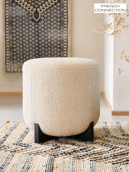 French Connection Mink Kari Teddy Boucle Stool (899968) | €151