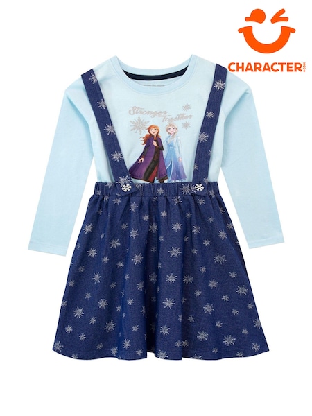 Character Grey Disney Frozen Anna and Elsa Pinafore Star Dress (900231) | 99 QAR