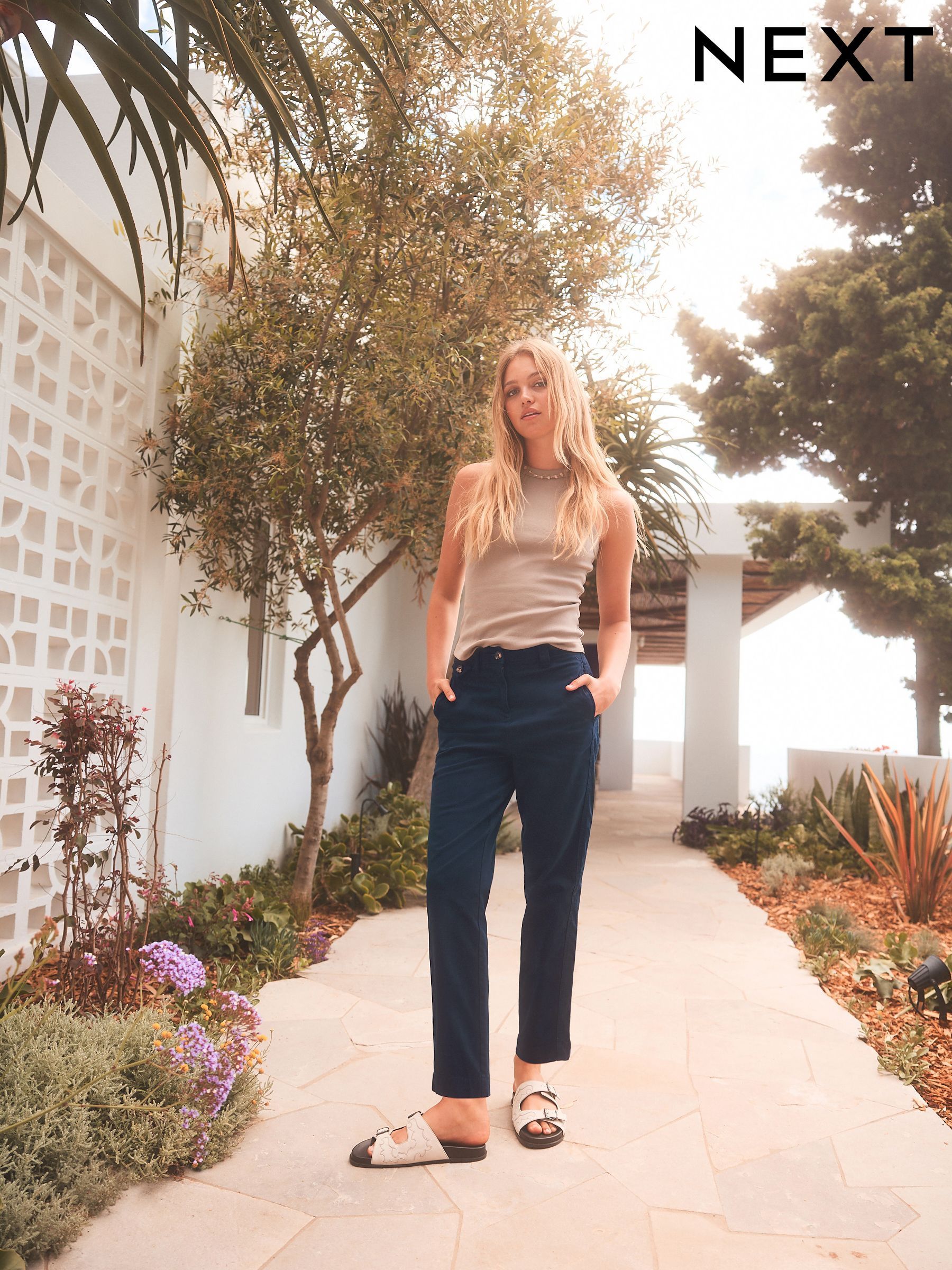 Women's Petite Chino Trousers | Next Luxembourg