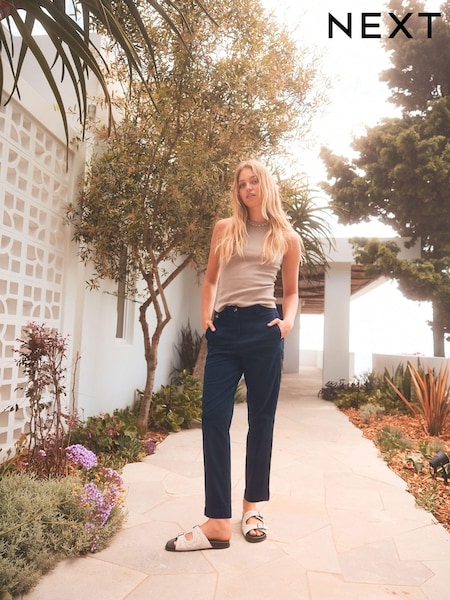 Navy Blue Chino Trousers (900571) | $37