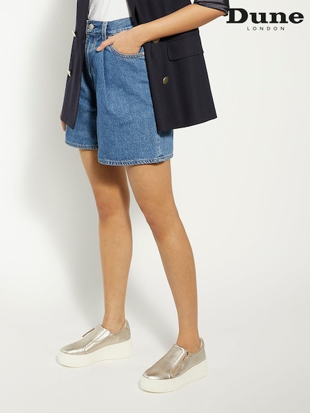 Dune London Gold Episodic Flatform Slip-On Trainers (901114) | $70